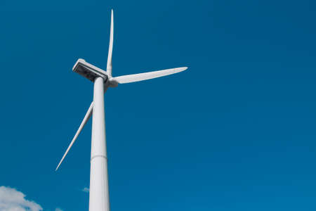 wind generator of electricity from three blades