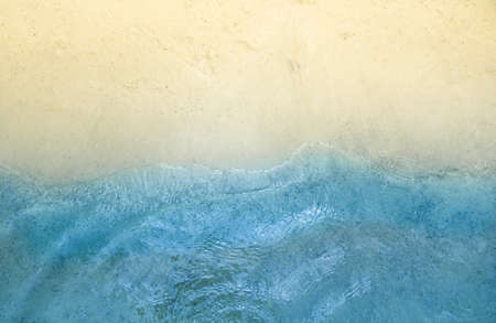 horizon background yellow sea beach sand and blue sea surf