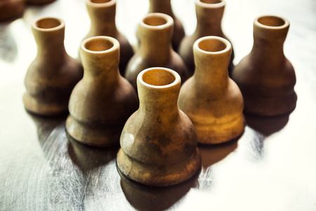 Hookah bowl stand on the bar ready to use. Shisha Conceptの写真素材