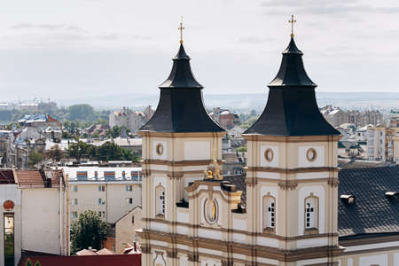 Ivano-Frankivsk, Ukraine - August 23, 2019:  Ivano-Frankivsk ,Cathedral of the Resurrection of...