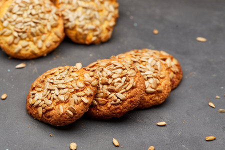 Crunchy sunflower seed cookies, perfect for a healthy and satisfying snack with a nutty flavor