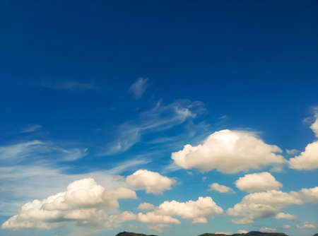 White Cloud in Sky Background.の写真素材