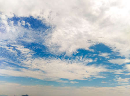 White Cloud in Sky Background.
