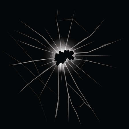 Broken Glass Vector Illustrationのイラスト素材
