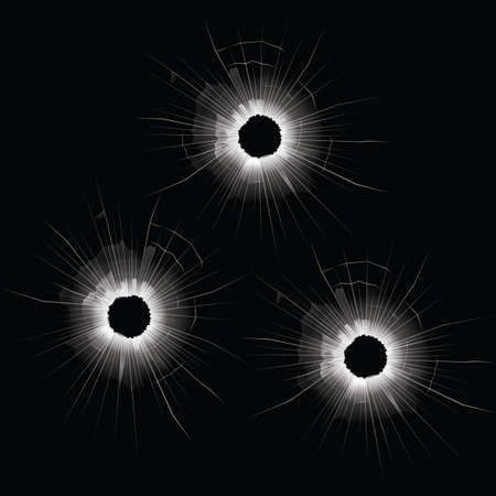 Bullet Holes in Glassのイラスト素材