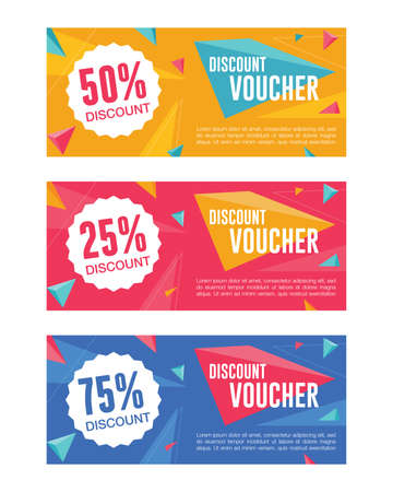 Discount Voucher Templateのイラスト素材