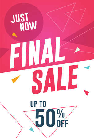 Final Sale Flyerのイラスト素材