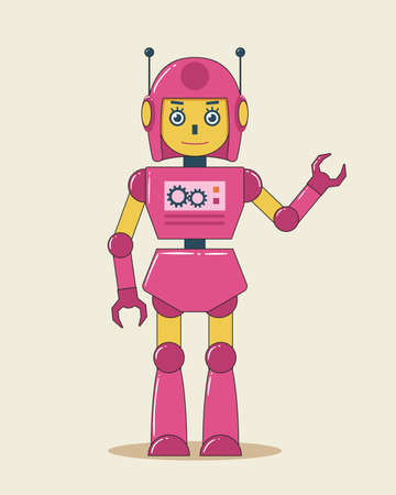 Female Robot Illustrationのイラスト素材