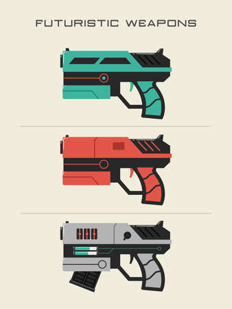 Futuristic Gun Illustrations