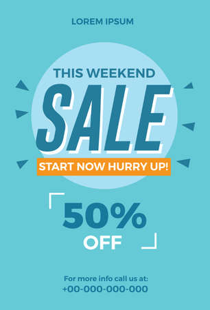 This Weekend Sale Flyer Templateのイラスト素材