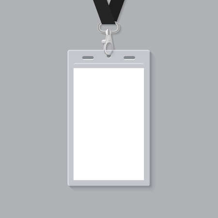  Blank ID Card Templateのイラスト素材
