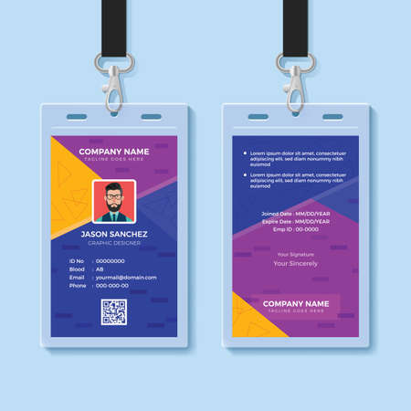 Modern Creative ID Card Design Templateのイラスト素材