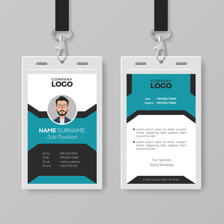Creative Employee ID Card Templateのイラスト素材