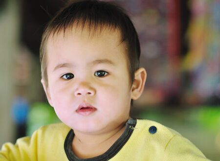 happy baby boyの写真素材