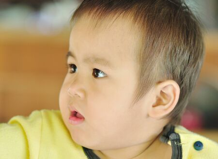 happy baby boyの写真素材