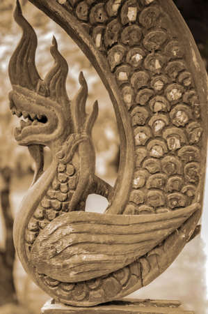 Naga wooden carved の写真素材