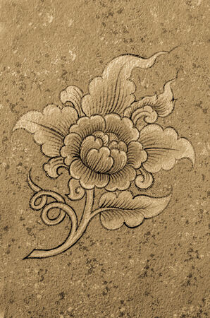 Pattern thai ancient art of asiaの写真素材