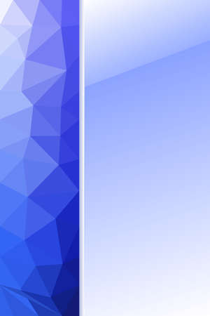 A unique background pattern of blue toned triangles and square texturesのイラスト素材
