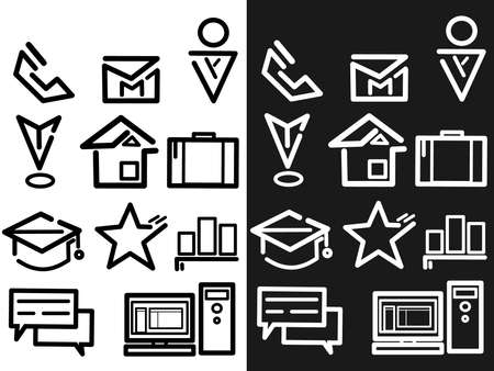 Survey and Questionnaire vector icon set. Included the icons as checklist, poll, vote, mobile, online survey, phone interview, res.のイラスト素材