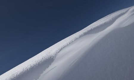 the waves of snowの写真素材