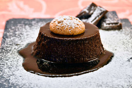 Bonet, a typical spoon dessert of Piedmontese cuisineの写真素材