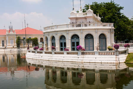 Building in palace in ayuthaya ,Thailandの写真素材
