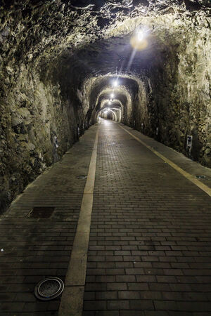 Stone tunnelの写真素材