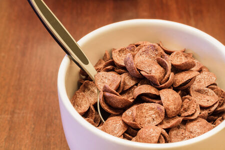 Cereals with chocolateの写真素材