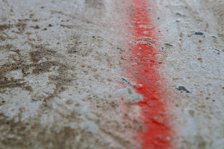 Cement floor at construction site. Abstract grungy gray floor interior backdrop for design art work.