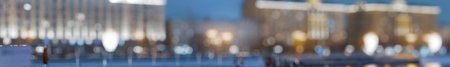 Night view with bokeh on the city lights. Abstract background of city at night. Blurred bokeh city lights backgroundの写真素材