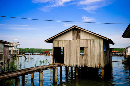Nice house on the edge of the ocean.の写真素材
