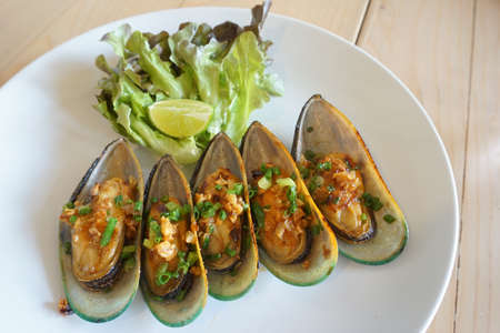 mussels dishの写真素材