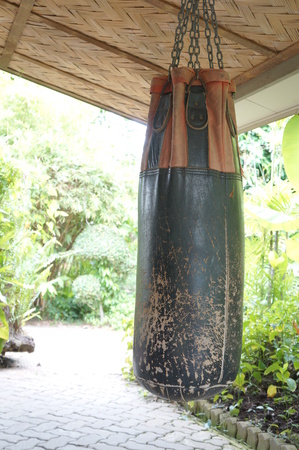 punching bag gym muay thai kickboxing danger