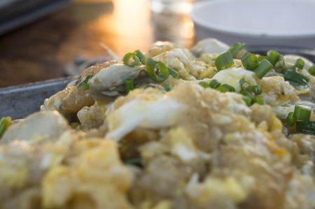 Thai cuisine oyster egg cook restaurant dish cの写真素材