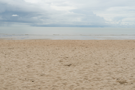 beach ocean relax sand summer sunlight cloudの写真素材