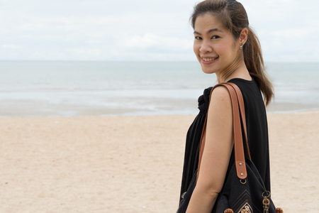 lady woman enjoy young nature beauty relaxの写真素材