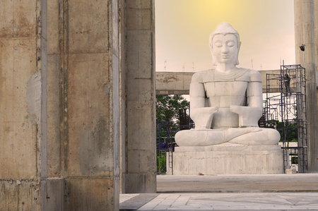 construction buddha image sculpture art asianの写真素材