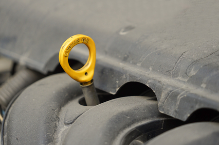 maintainance oil level engine automotive の写真素材