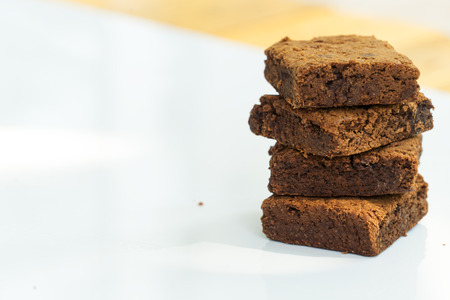 brownie sweet unhealthy biscuit chocolate dark の写真素材