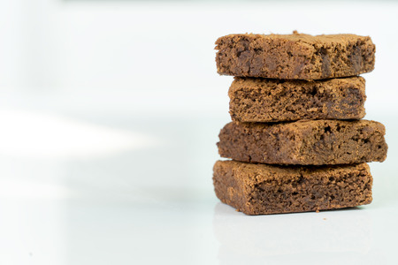 brownie sweet unhealthy biscuit chocolate dark の写真素材