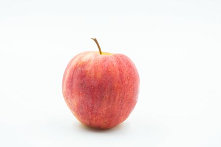 Small Jazz Apple Isolated on White Backgroundの写真素材