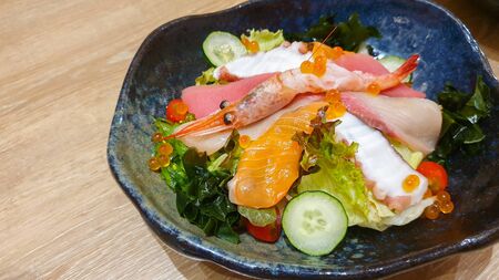 Japanese Food The set of Different Kind of Sushiの写真素材