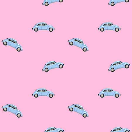 Seamless vector pattern with romantic objects in rose gold color.のイラスト素材