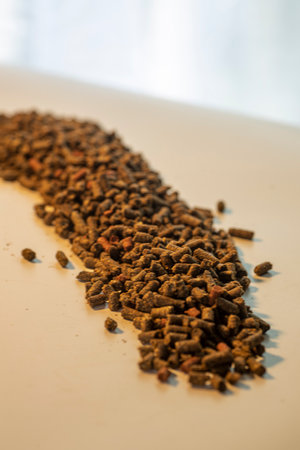 Livestock feed including horse, donkey, mule, goat, pig and chicken feed.の写真素材