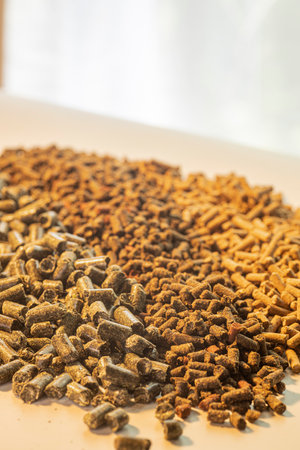 Livestock feed including horse, donkey, mule, goat, pig and chicken feed.の写真素材