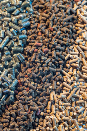 Livestock feed including horse, donkey, mule, goat, pig and chicken feed.の写真素材