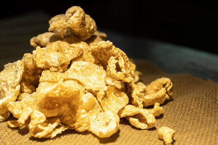 Chicharrones aka pork skins, greaves or cracklins.