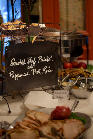 Wedding or party snacks and foods.の写真素材