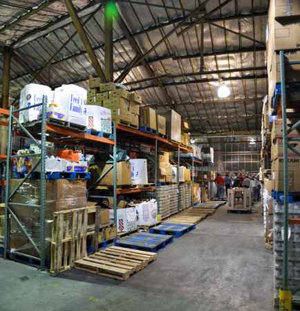 Interior of a modern warehouse.の写真素材
