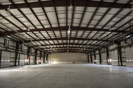 Interior of a modern warehouse.の写真素材